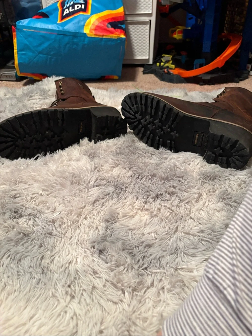 Irish Setter Brown Leather Lace-Up Work Boots